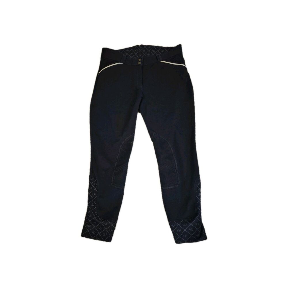 Ovation Breeches Size 34 R Equestrian Horse Back Riding Full Seat Euro Weave